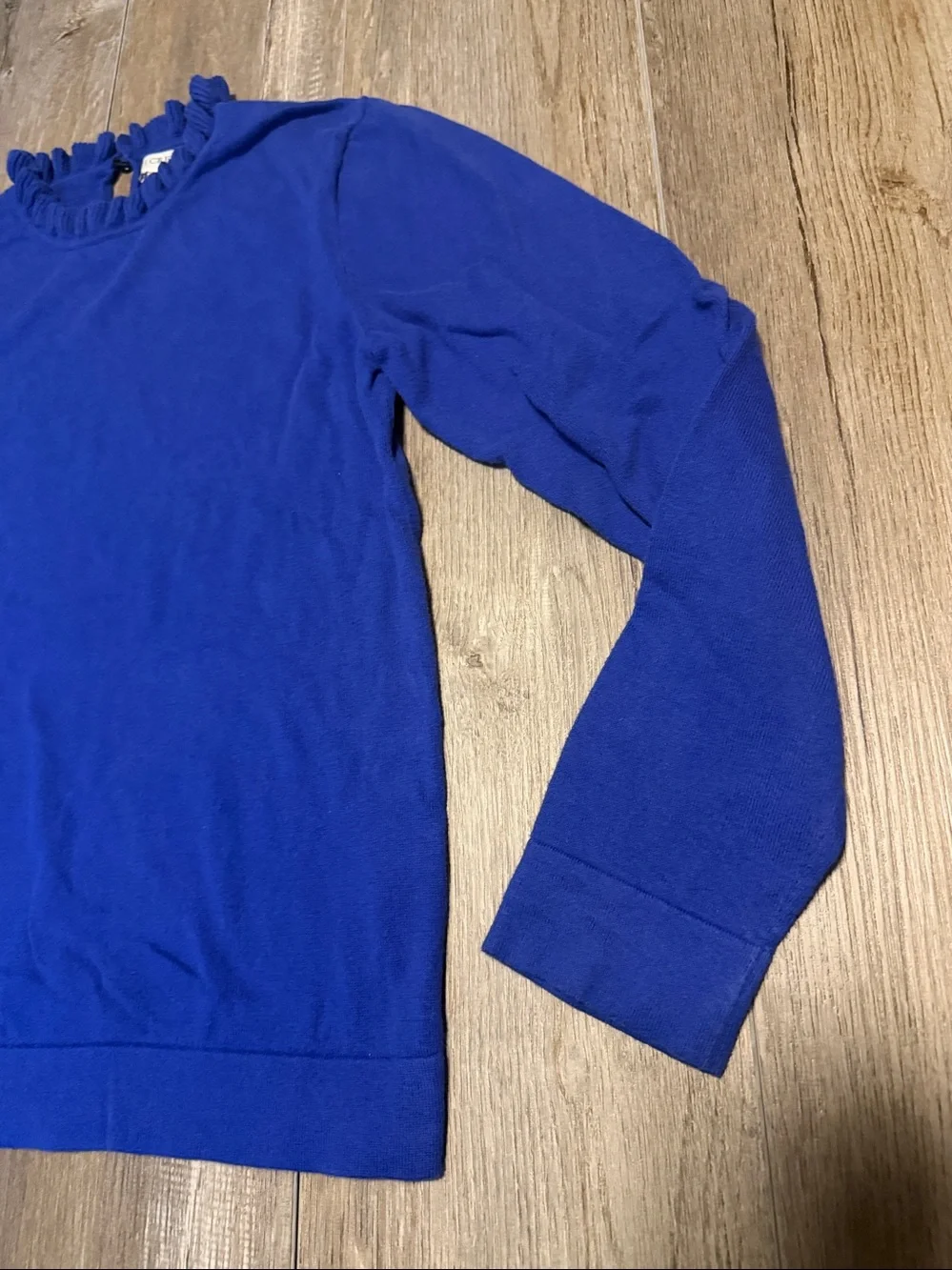 J. Crew Women’s Ruffle Neck Crewneck Sweater